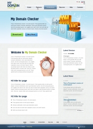 Дизайн сайта для My Domain Checker