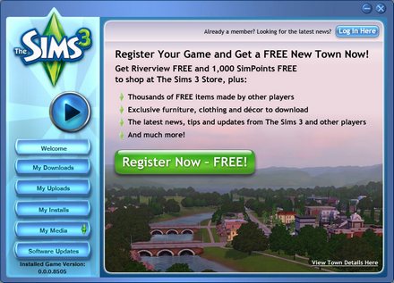 sims3 testing page