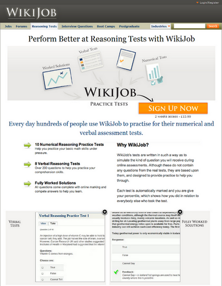 WikiJob original page