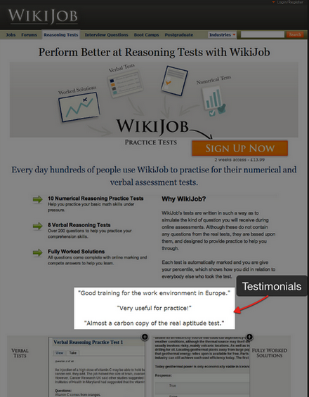 WikiJob original page