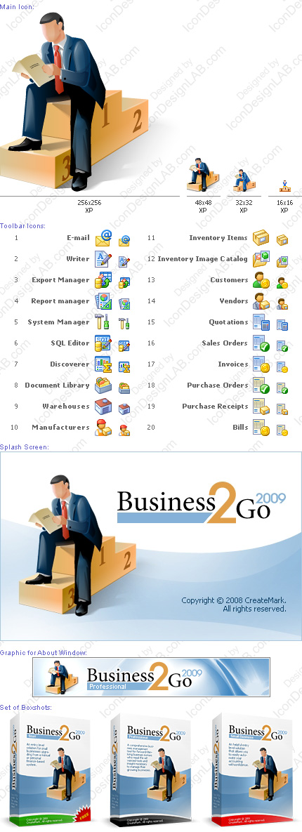 Комплексное оформление приложения Business2Go