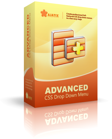 Boxshot design for Advanced CSS Dropdown Menu