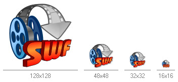 Иконка-логотип для SWF Video Converter