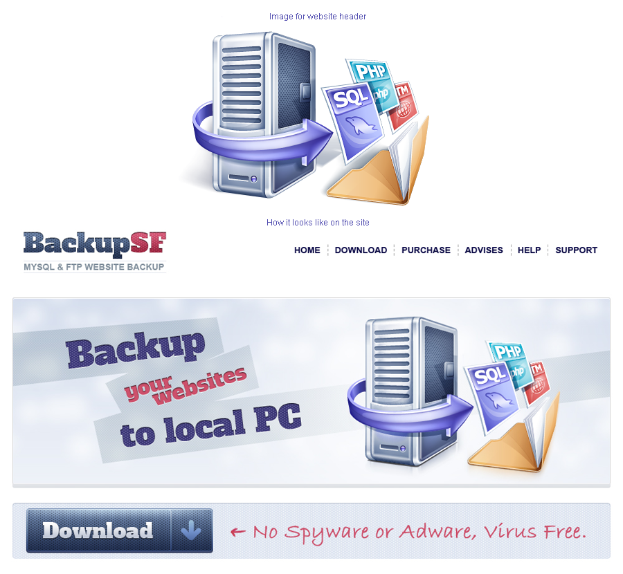 Header Image Design for BackupSF