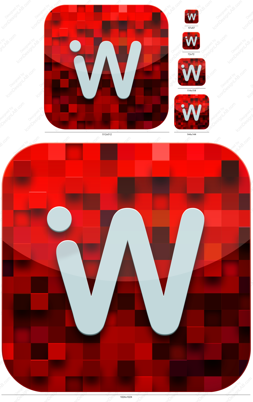 iOS Application Icon for iWebStudio