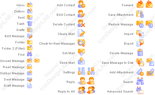 Иконки для интерфейса Reach-a-Mail