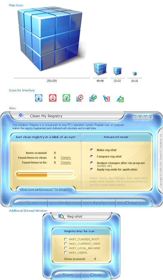 Software Identity design for Clean My Registry