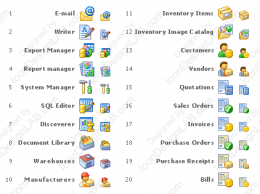 Toolbar Icons for Business2Go
