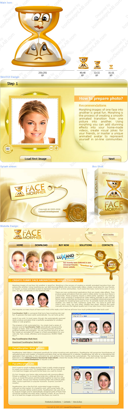 Software Identity Design for Face Morpher
