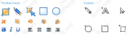 Toolbar icon design and cursors for Jet Screenshot