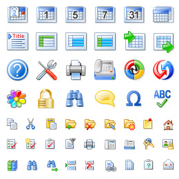 Toolbar iconset for C-Organizer