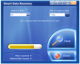 GUI Design for Smart Data Recovery