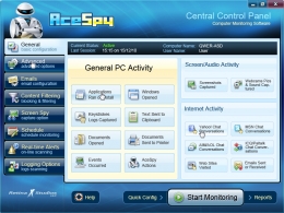 Interface design for AceSpy