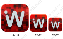 Дизайн иконки для iOS приложения iWebStudio