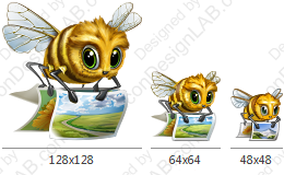 Дизайн главной иконки для Image Bee