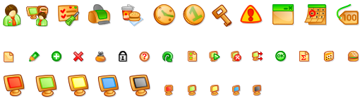 Set of icons for TrueCafe