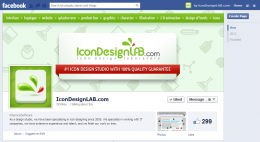 Оформление страницы Facebook для IconDesignLAB
