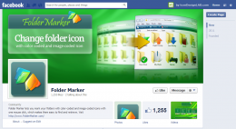 Facebook Page design for Folder Marker
