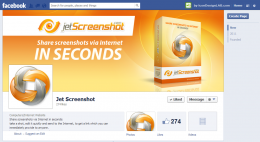 Дизайн страницы Facebook для Jet Screenshot